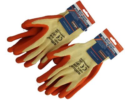 BUILDER GLOVES LARGE SIZE PAIR - Pack of 12